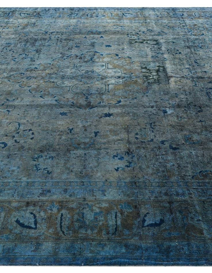 Detail image of 9' 7 x 12' 8  Hand Knotted Ultra Vintage Persian Wool Rug