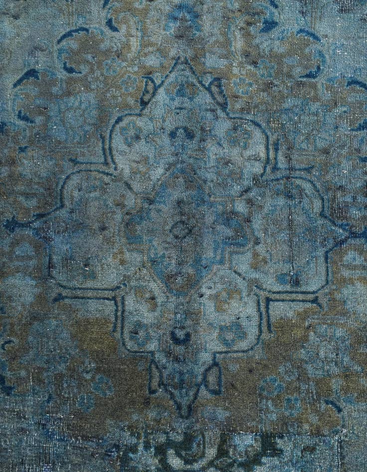 Detail image of 9' 7 x 12' 8  Hand Knotted Ultra Vintage Persian Wool Rug