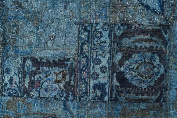 9' 7 x 12' 8 Hand Knotted Ultra Vintage Persian Wool Rug