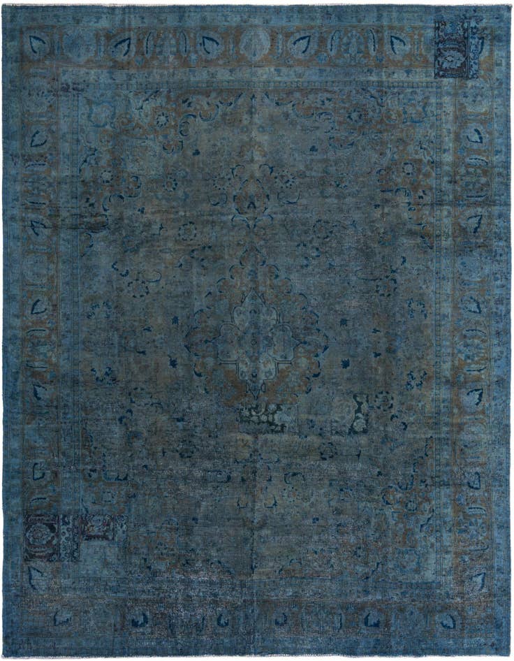 Detail image of 9' 7 x 12' 8 Hand Knotted Ultra Vintage Persian Wool Rug