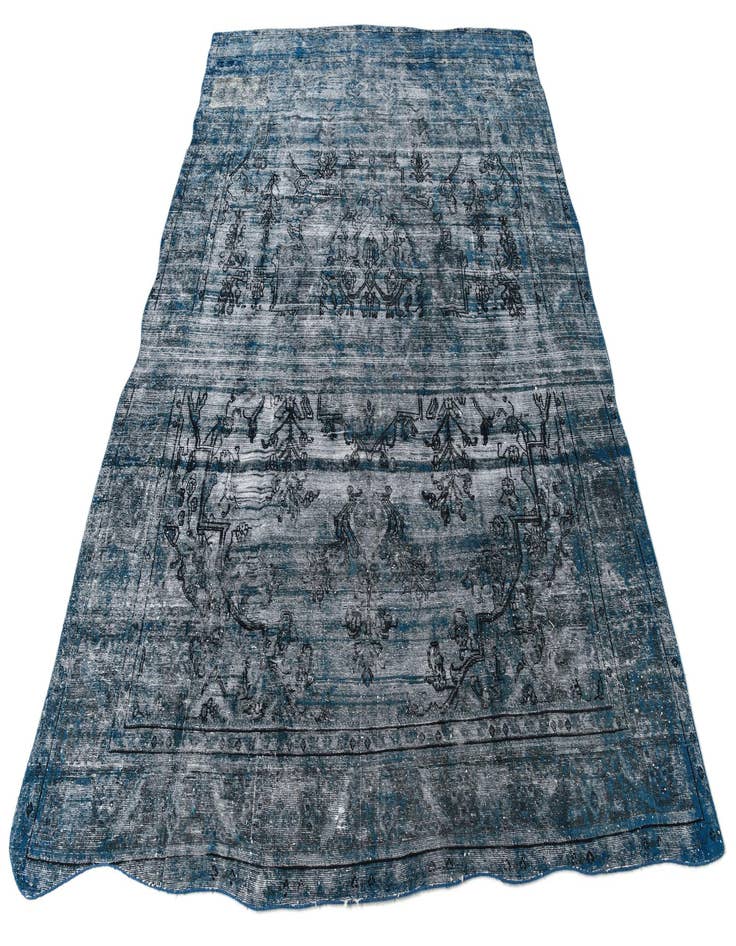 Detail image of 9' 5 x 13'  Hand Knotted Ultra Vintage Persian Wool Rug