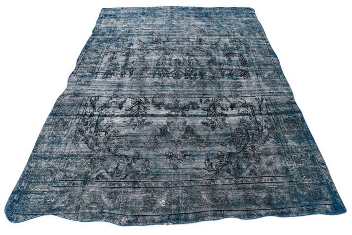 9' 5 x 13' Hand Knotted Ultra Vintage Persian Wool Rug