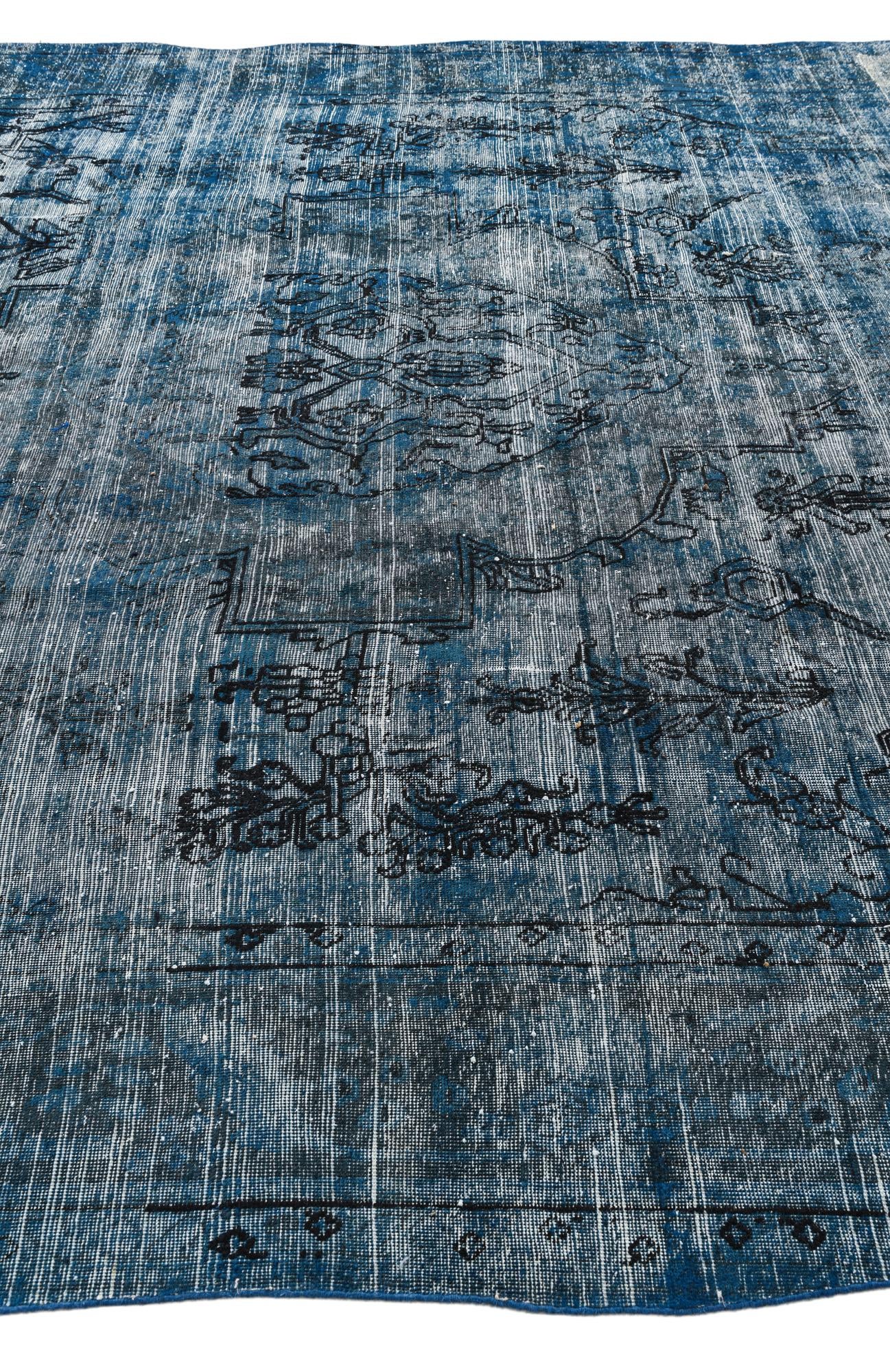 9' 5 x 13' Hand Knotted Ultra Vintage Persian Wool Rug