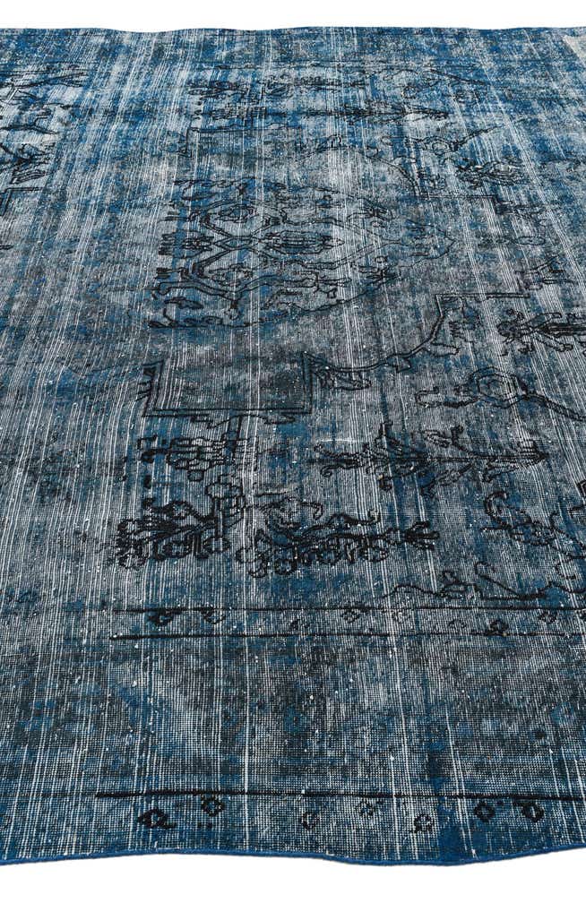 9' 5 x 13' Hand Knotted Ultra Vintage Persian Wool Rug