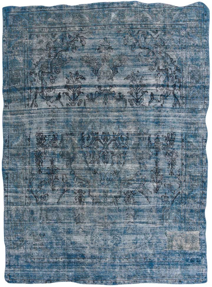 9' 5 x 13' Hand Knotted Ultra Vintage Persian Wool Rug