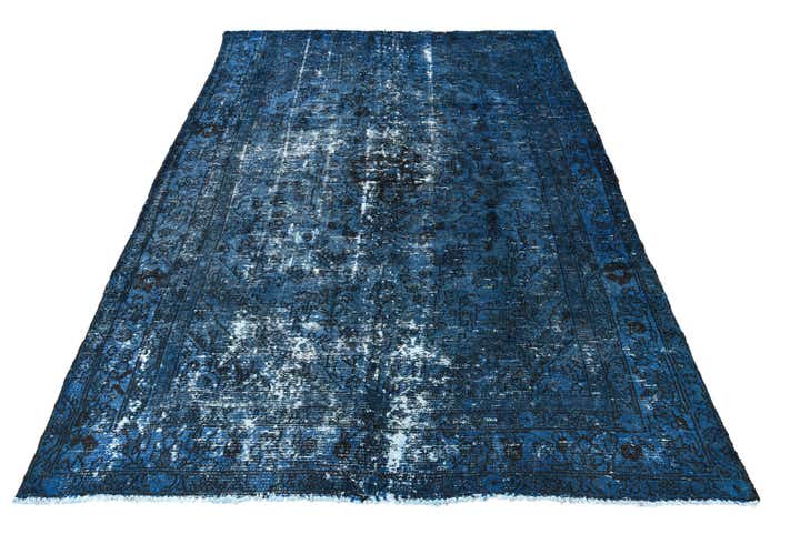 6' 5 x 9' 2 Hand Knotted Ultra Vintage Persian Wool Rug