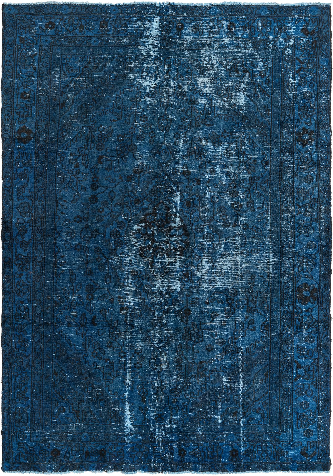 6' 5 x 9' 2 Hand Knotted Ultra Vintage Persian Wool Rug