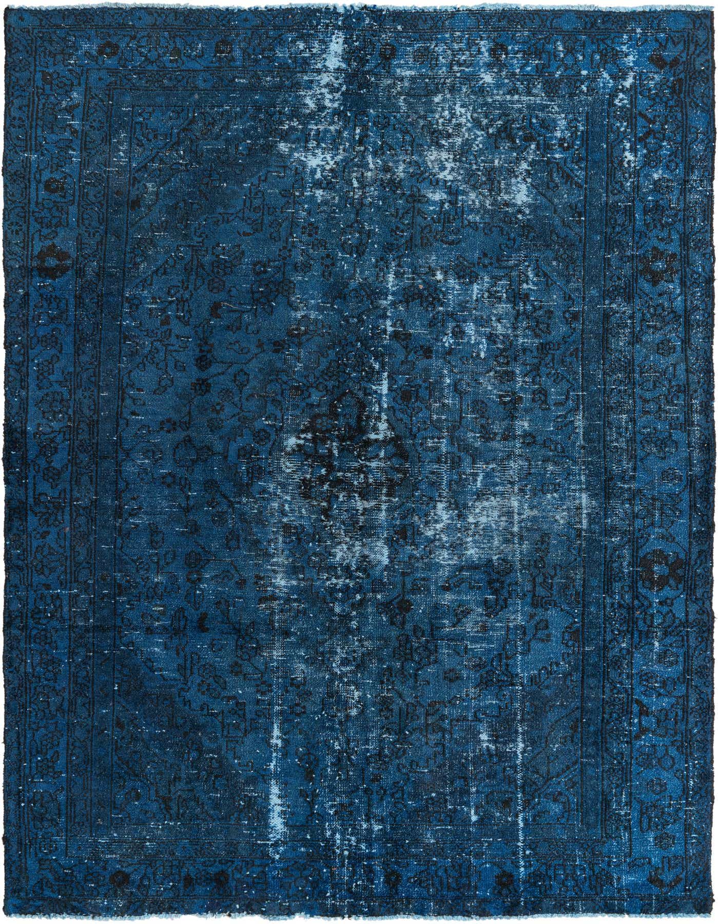 Primary image 6' 5 x 9' 2  Hand Knotted Ultra Vintage Persian Wool Rug