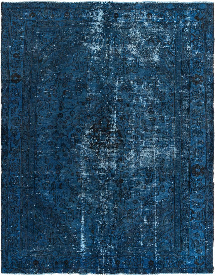 Detail image of 6' 5 x 9' 2 Hand Knotted Ultra Vintage Persian Wool Rug