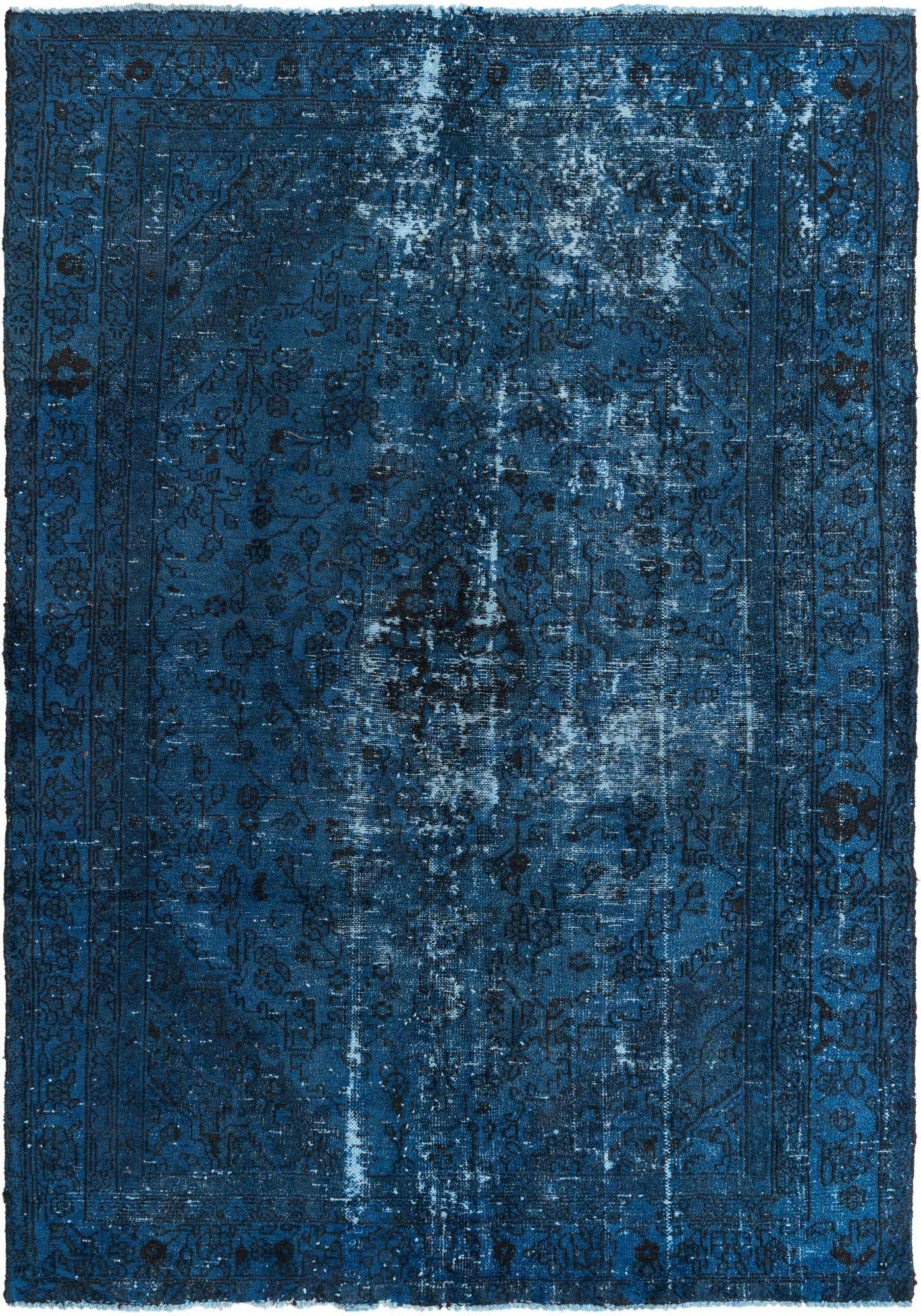 6' 5 x 9' 2 Hand Knotted Ultra Vintage Persian Wool Rug