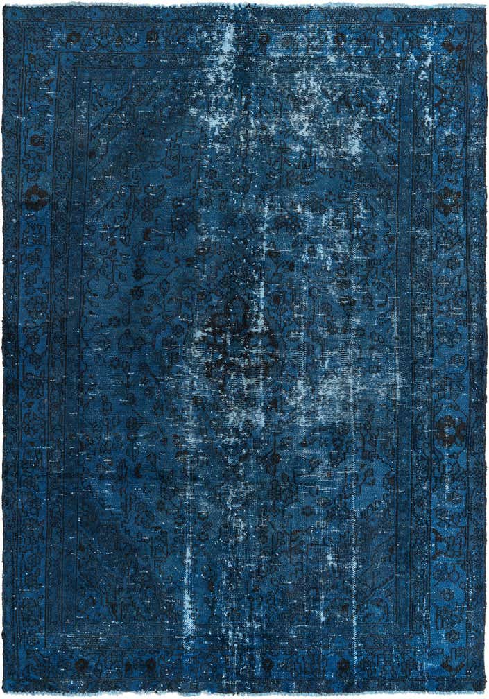 6' 5 x 9' 2 Hand Knotted Ultra Vintage Persian Wool Rug