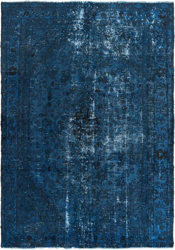 Detail image of 6' 5 x 9' 2 Hand Knotted Ultra Vintage Persian Wool Rug