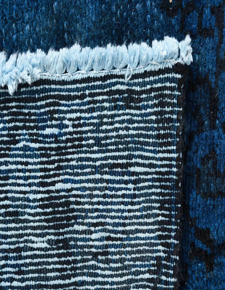 Detail image of 6' 4 x 9'  Hand Knotted Ultra Vintage Persian Wool Rug