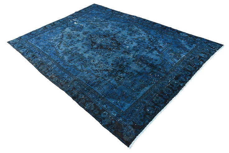 Detail image of 6' 4 x 9' Hand Knotted Ultra Vintage Persian Wool Rug