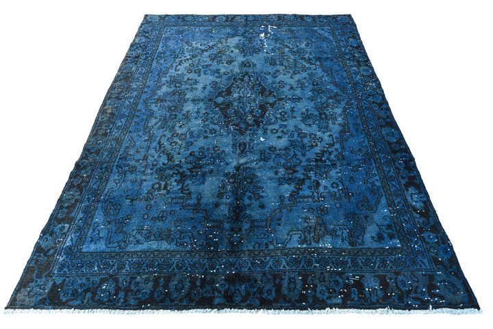 6' 4 x 9' Hand Knotted Ultra Vintage Persian Wool Rug