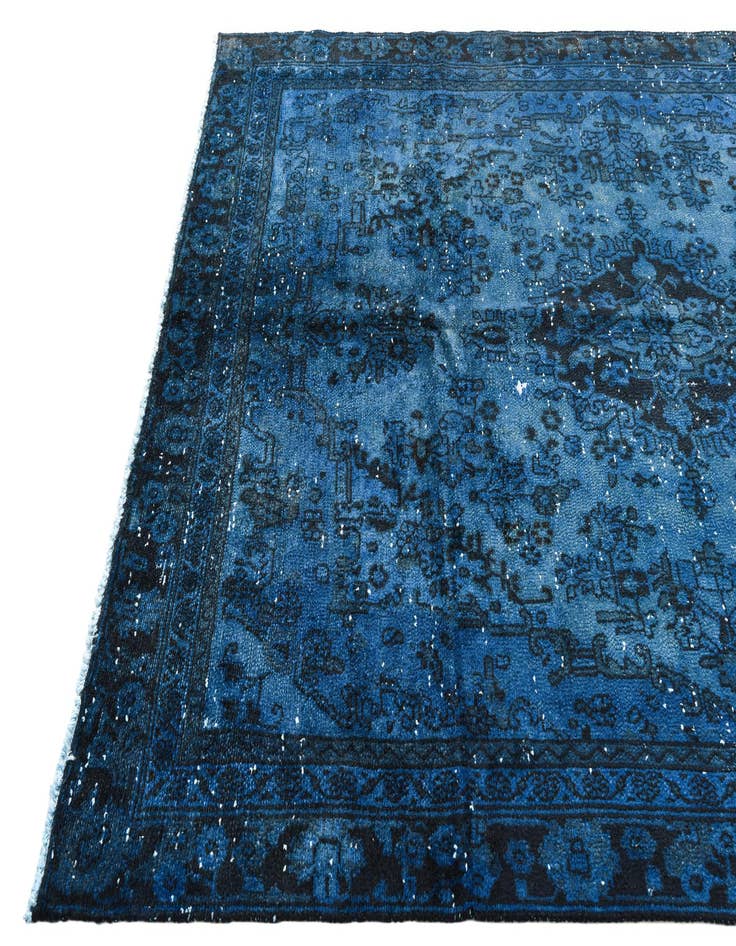 Detail image of 6' 4 x 9'  Hand Knotted Ultra Vintage Persian Wool Rug