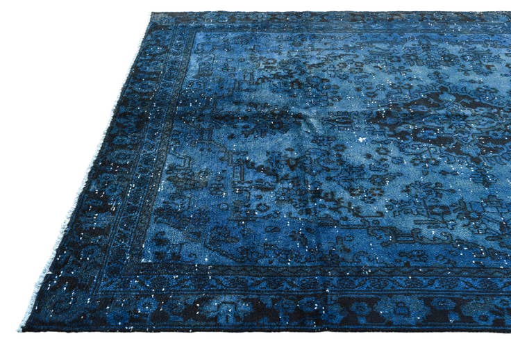 Detail image of 6' 4 x 9' Hand Knotted Ultra Vintage Persian Wool Rug