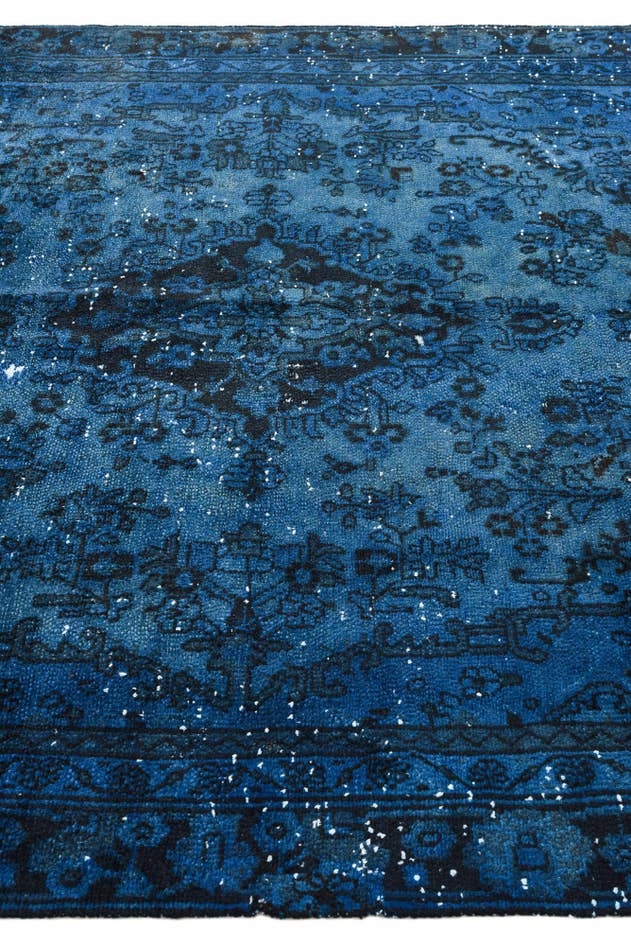 Detail image of 6' 4 x 9' Hand Knotted Ultra Vintage Persian Wool Rug
