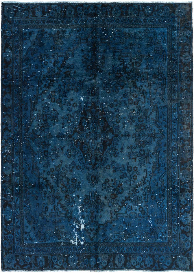 Detail image of 6' 4 x 9' Hand Knotted Ultra Vintage Persian Wool Rug