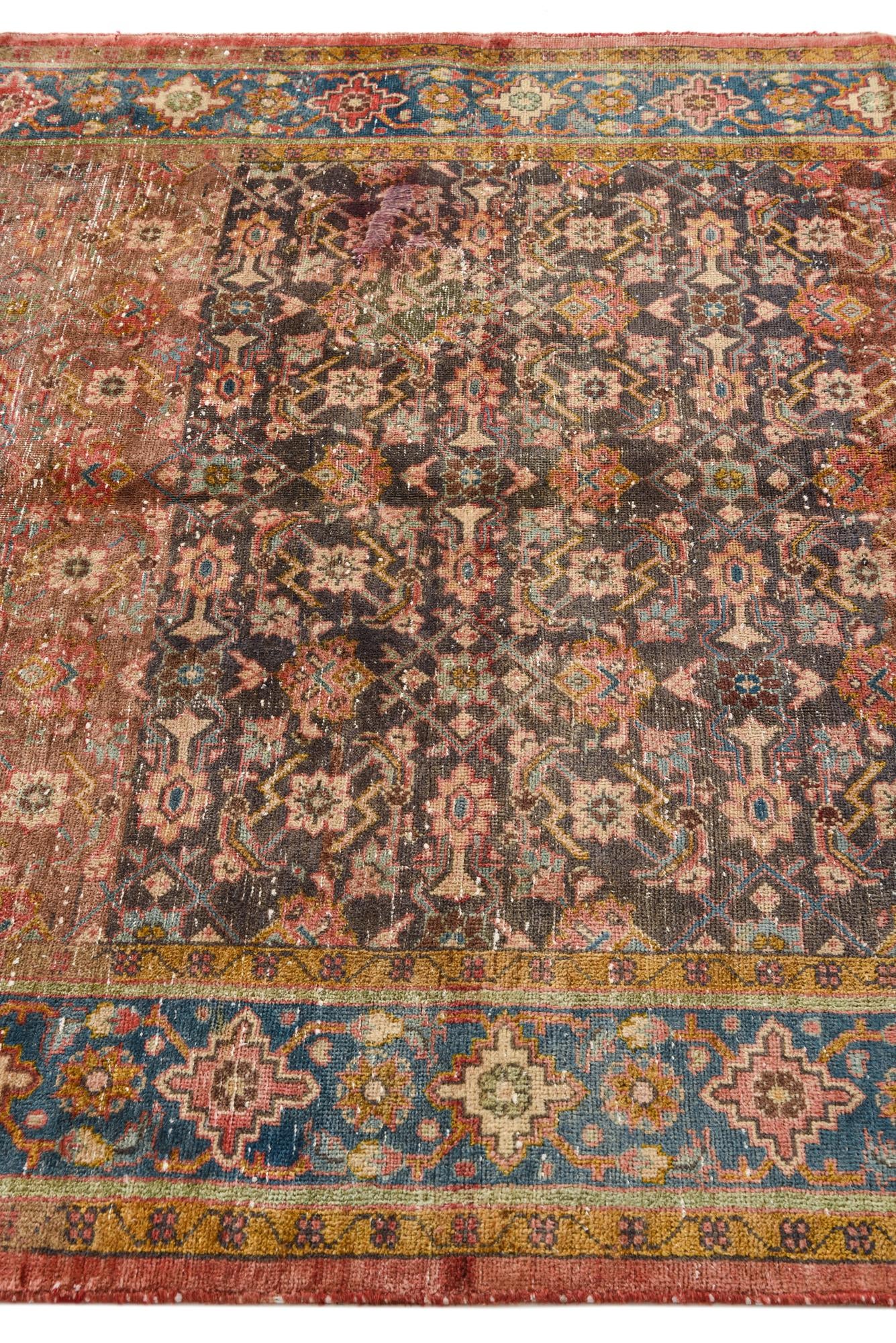 5' 3 x 7' 8 Hand Knotted Ultra Vintage Persian Wool Rug