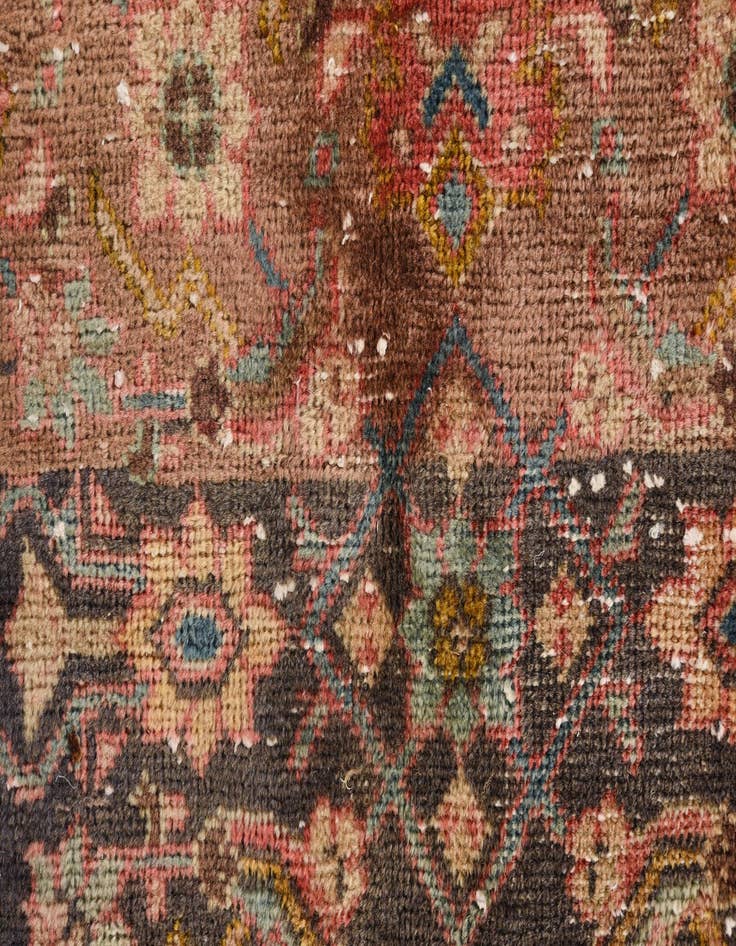 Detail image of 5' 3 x 7' 8  Hand Knotted Ultra Vintage Persian Wool Rug