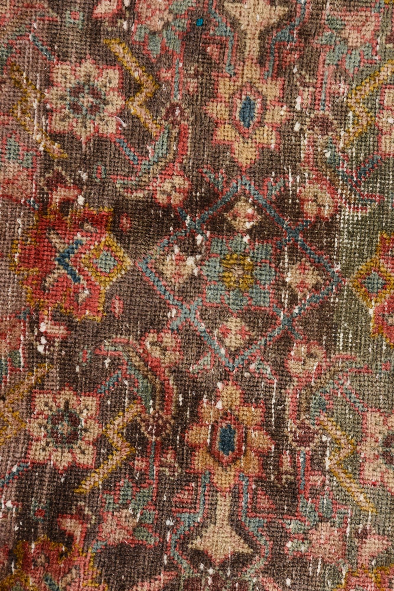 5' 3 x 7' 8 Hand Knotted Ultra Vintage Persian Wool Rug
