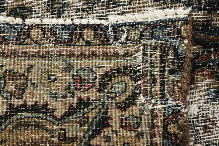 6' 10 x 11' Hand Knotted Ultra Vintage Persian Wool Rug