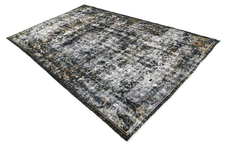 Detail image of 6' 10 x 11' Hand Knotted Ultra Vintage Persian Wool Rug