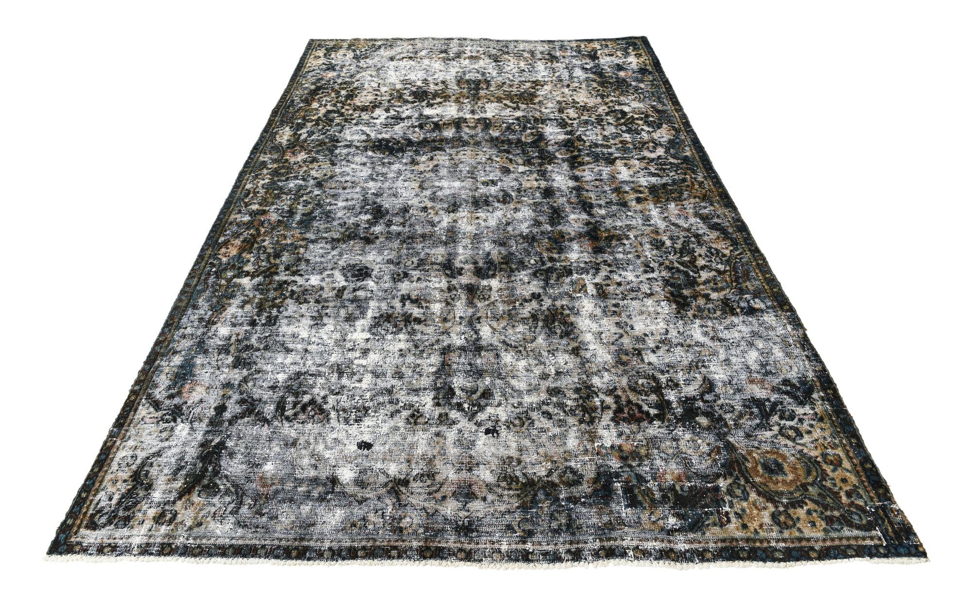 6' 10 x 11' Hand Knotted Ultra Vintage Persian Wool Rug