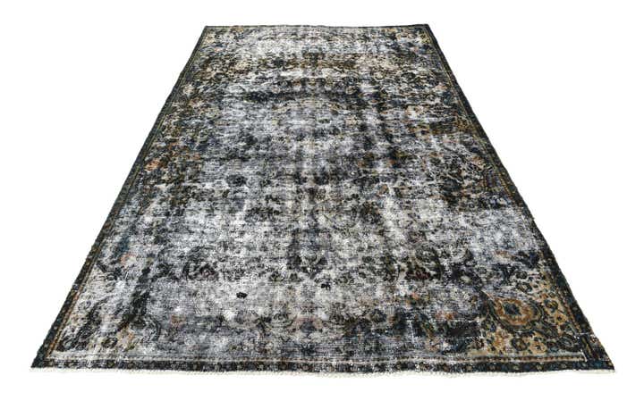 6' 10 x 11' Hand Knotted Ultra Vintage Persian Wool Rug