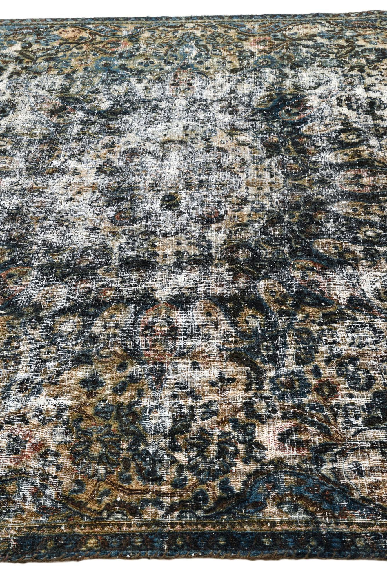 6' 10 x 11' Hand Knotted Ultra Vintage Persian Wool Rug