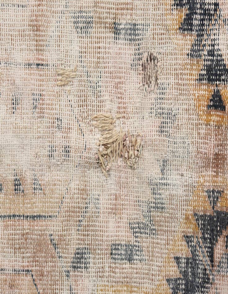 Detail image of 4' 10 x 6' 4  Hand Knotted Ultra Vintage Persian Wool Rug