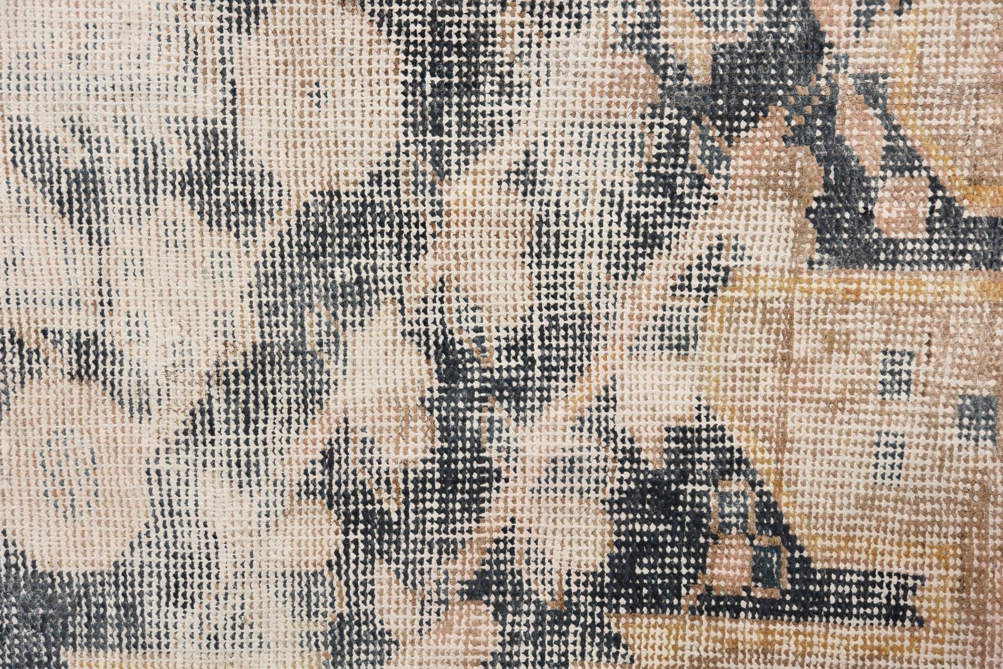 4' 10 x 6' 4 Hand Knotted Ultra Vintage Persian Wool Rug