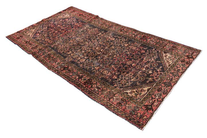 3' 9 x 7' 1 Hand Knotted Ultra Vintage Persian Wool Rug