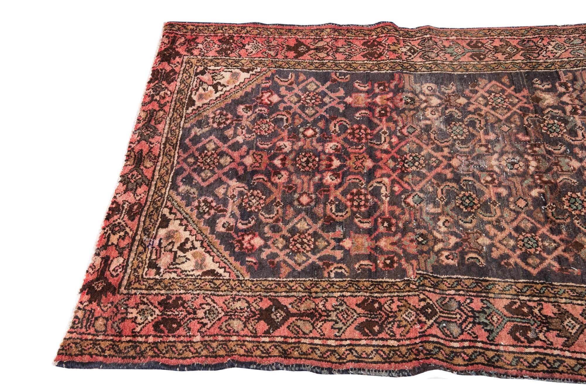 3' 9 x 7' 1 Hand Knotted Ultra Vintage Persian Wool Rug