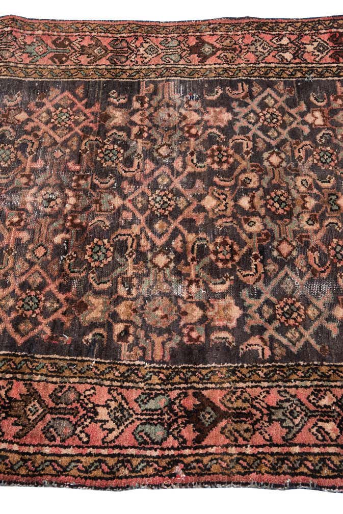 3' 9 x 7' 1 Hand Knotted Ultra Vintage Persian Wool Rug