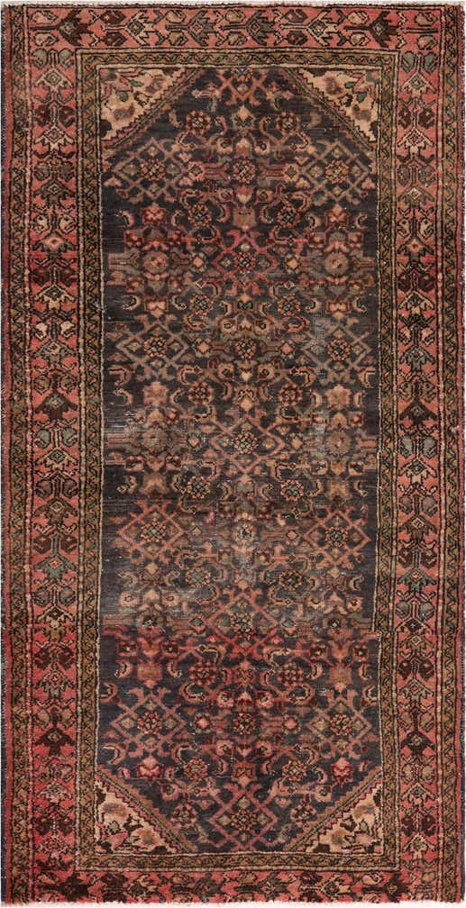 3' 9 x 7' 1 Hand Knotted Ultra Vintage Persian Wool Rug