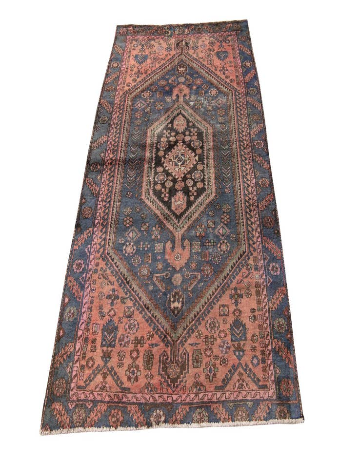 Detail image of 4' 5 x 6' 10  Hand Knotted Ultra Vintage Persian Wool Rug