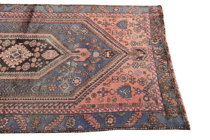 Detail image of 4' 5 x 6' 10 Hand Knotted Ultra Vintage Persian Wool Rug