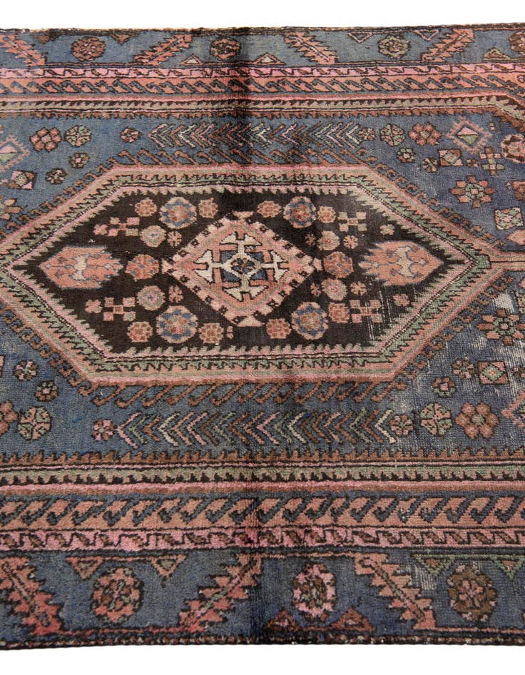Detail image of 4' 5 x 6' 10  Hand Knotted Ultra Vintage Persian Wool Rug