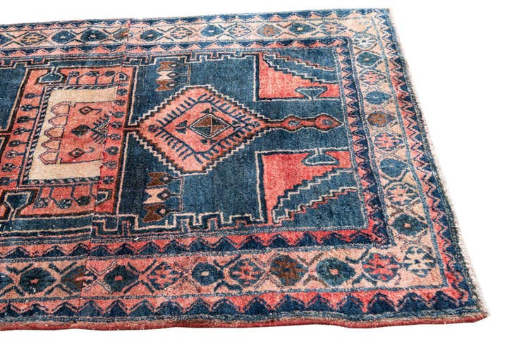 Detail image of 135cm x 220cm anudado a mano Ultra Vintage Alfombra Persa Lana