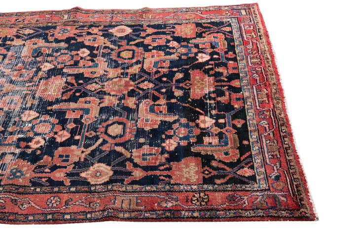 4' 9 x 6' Hand Knotted Ultra Vintage Persian Wool Rug