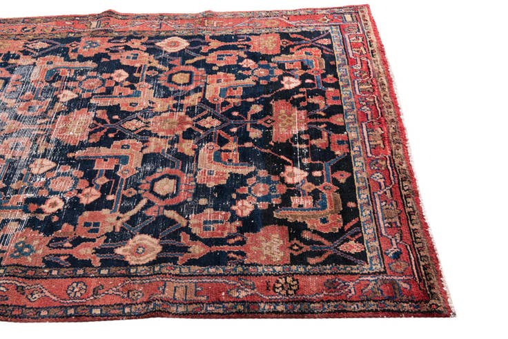 Detail image of 4' 9 x 6' Hand Knotted Ultra Vintage Persian Wool Rug