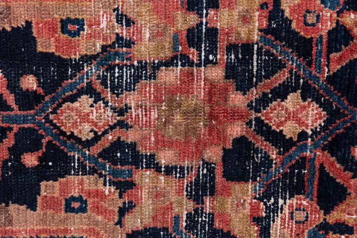 4' 9 x 6' Hand Knotted Ultra Vintage Persian Wool Rug