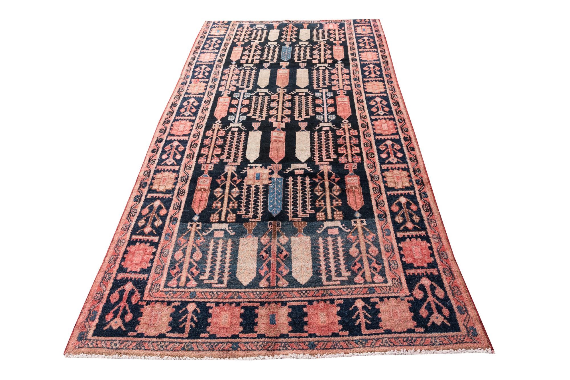 5' x 9' Hand Knotted Ultra Vintage Persian Wool Rug