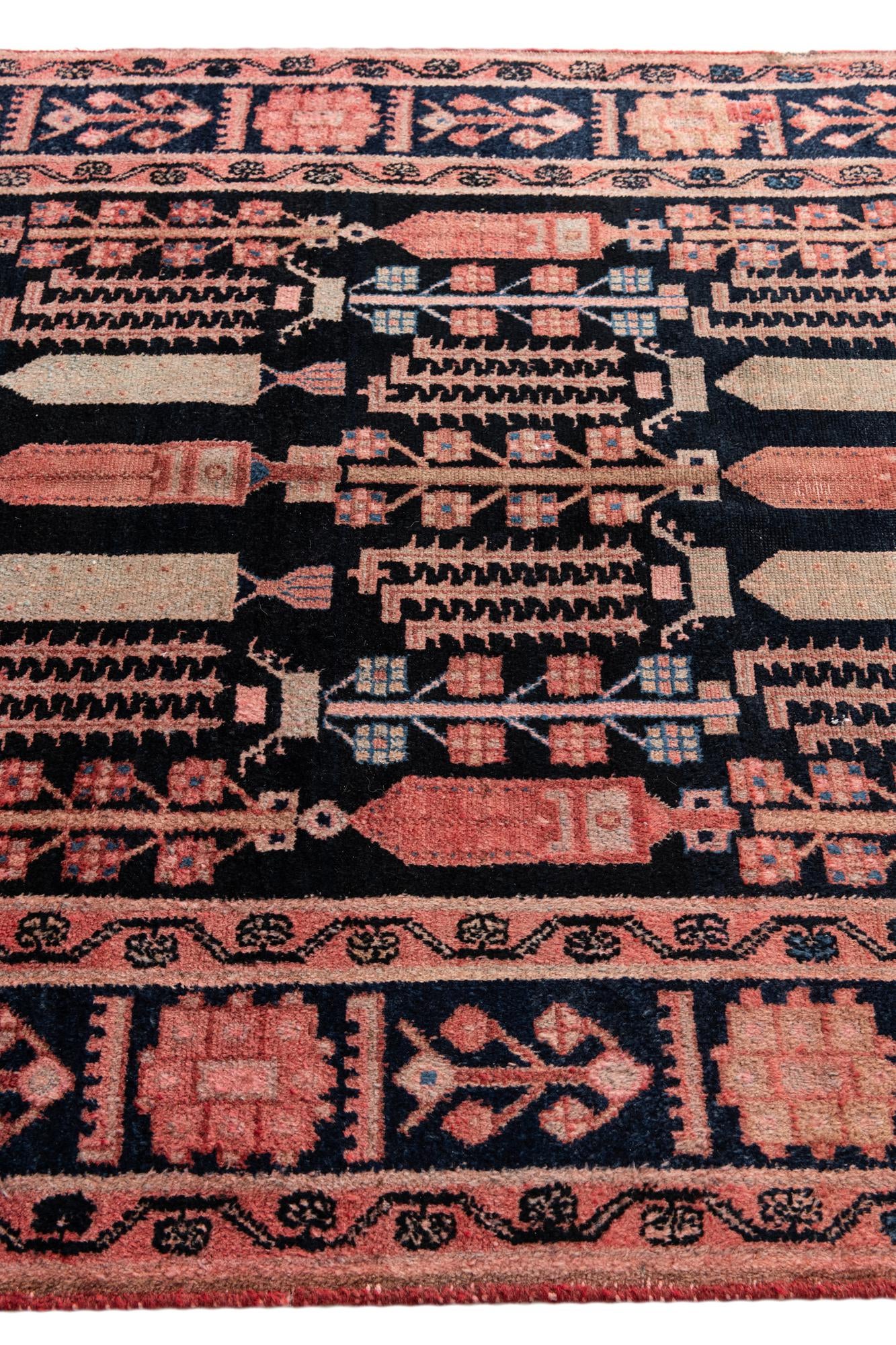 5' x 9' Hand Knotted Ultra Vintage Persian Wool Rug