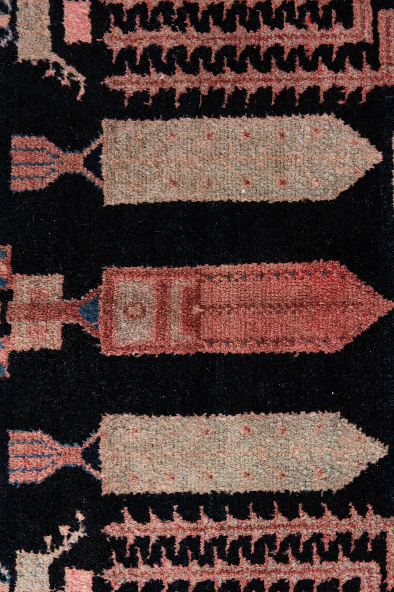 5' x 9' Hand Knotted Ultra Vintage Persian Wool Rug