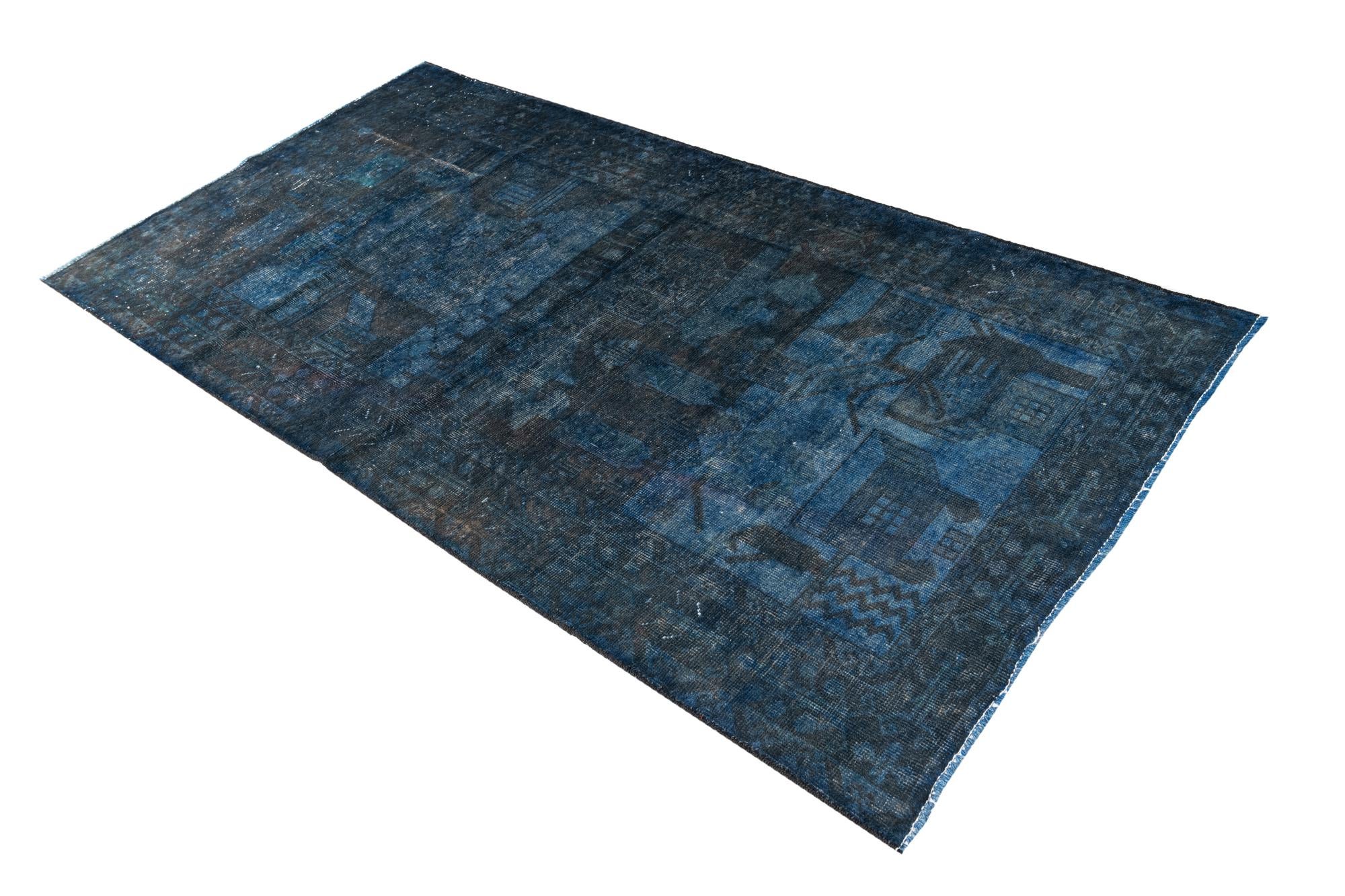3' 6 x 6' 8 Hand Knotted Ultra Vintage Persian Wool Rug