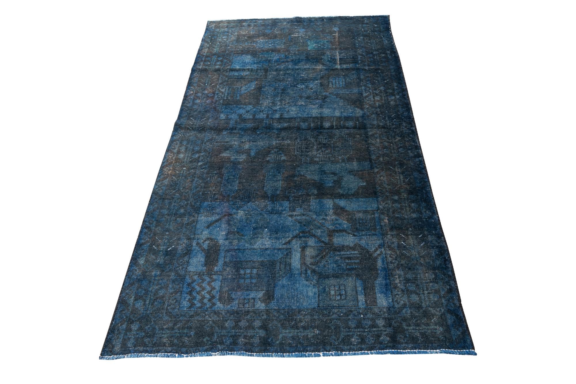 3' 6 x 6' 8 Hand Knotted Ultra Vintage Persian Wool Rug