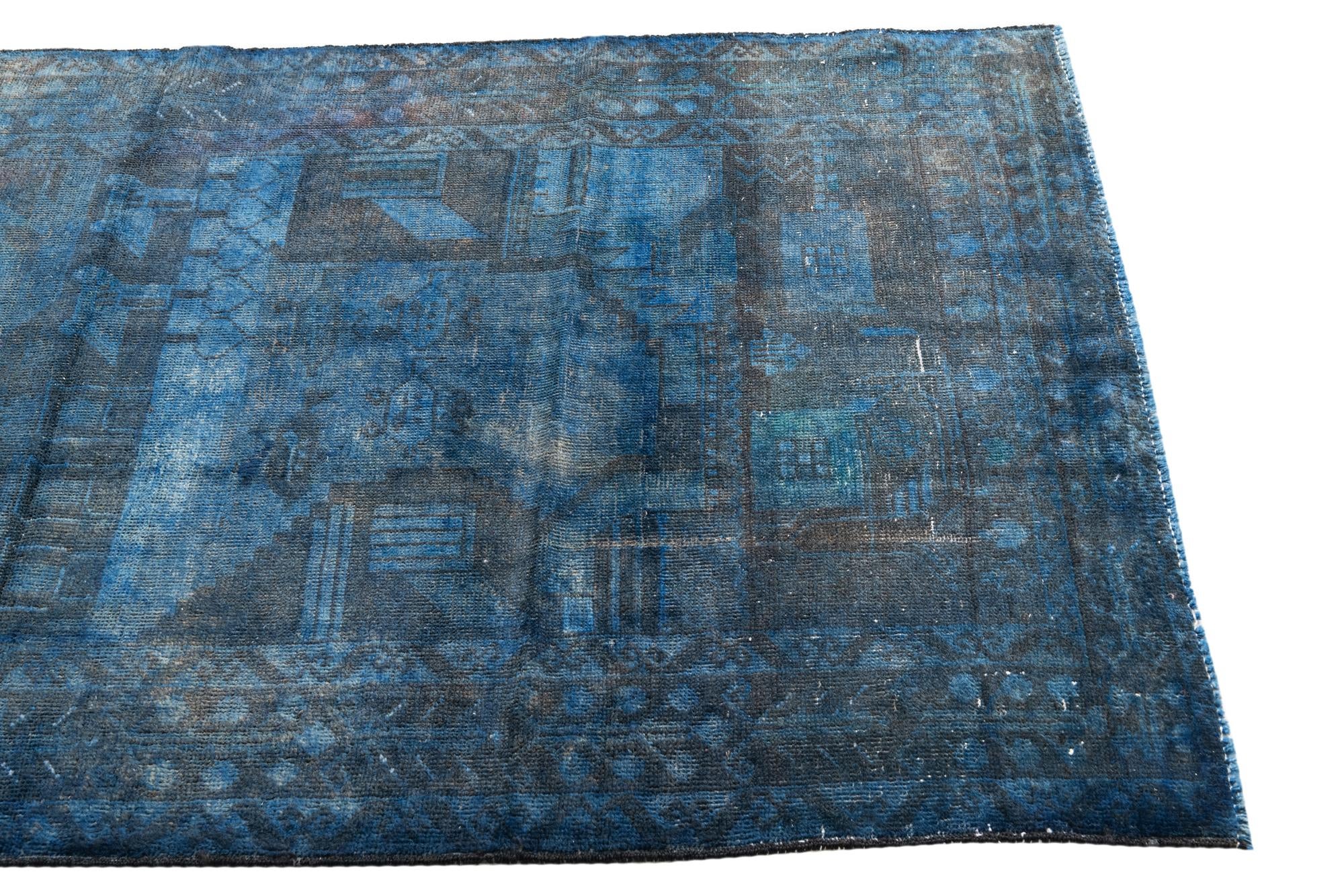 3' 6 x 6' 8 Hand Knotted Ultra Vintage Persian Wool Rug